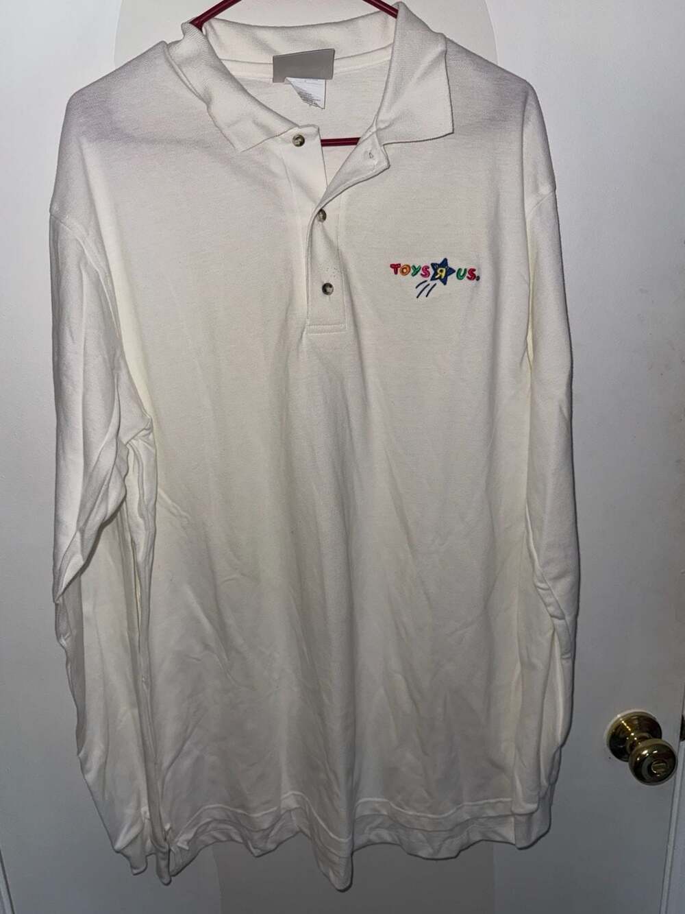J. Wesley Hanes Toys R Us Long Sleeve Polo Large